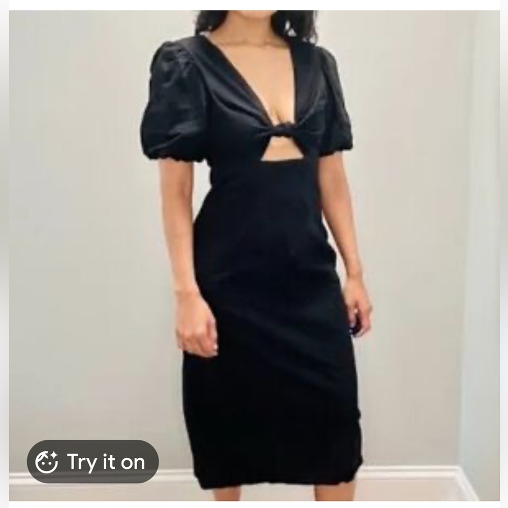 J.Crew Collection Dress In 100% Cotton Poplin Lined Black Size 6
